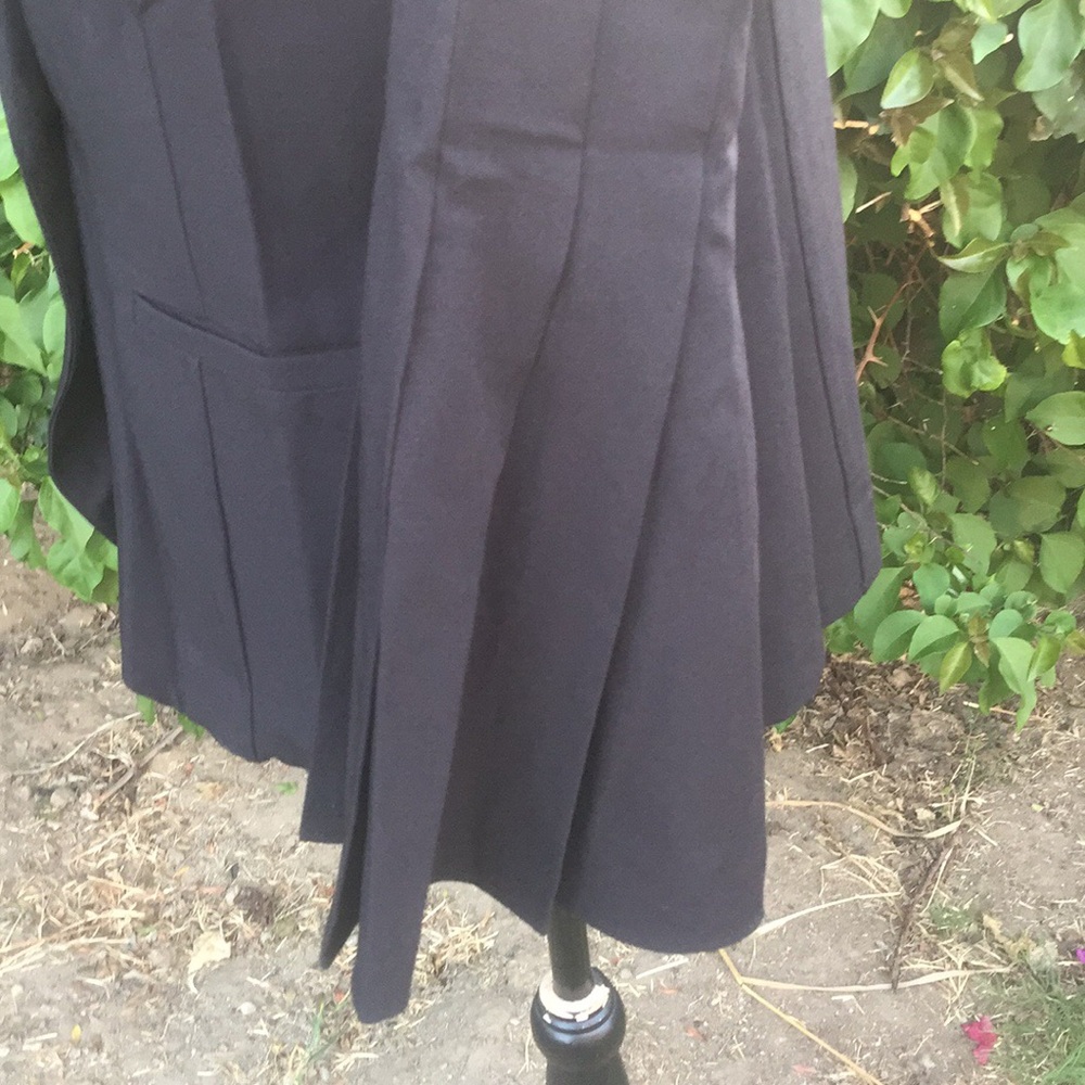 Pretty woven long pleated Top Blazer Black - Picture 7 of 8